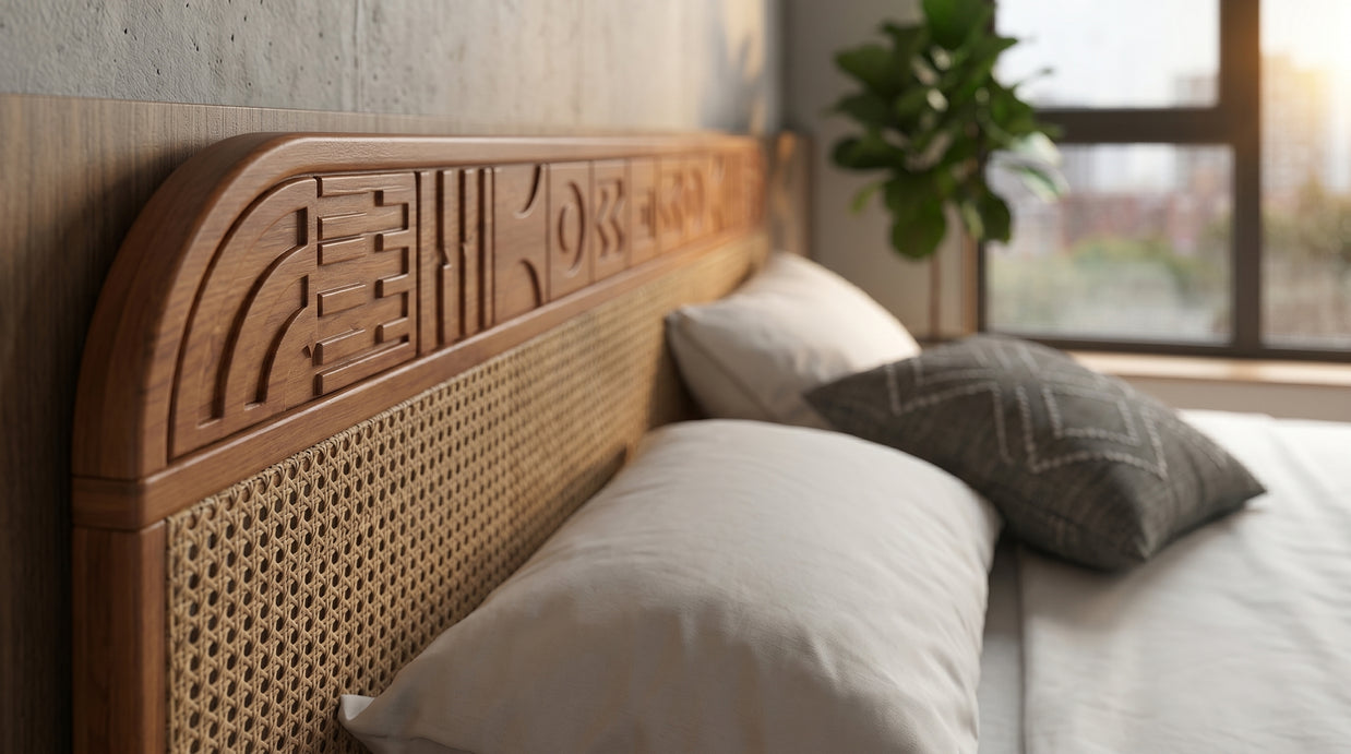 Velvet Upholstered Bed