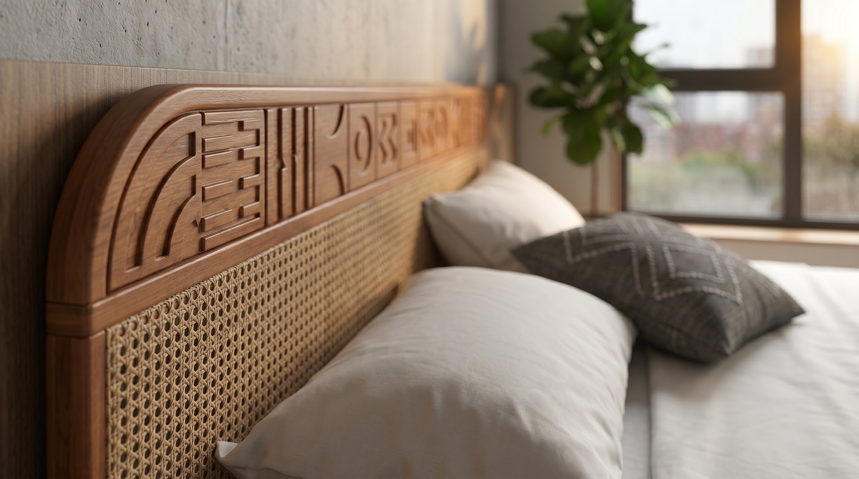 Velvet Upholstered Bed