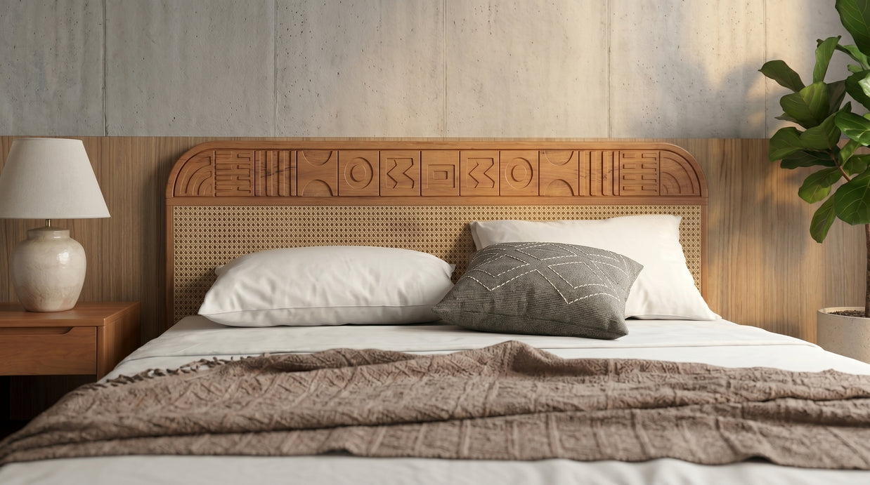 Velvet Upholstered Bed