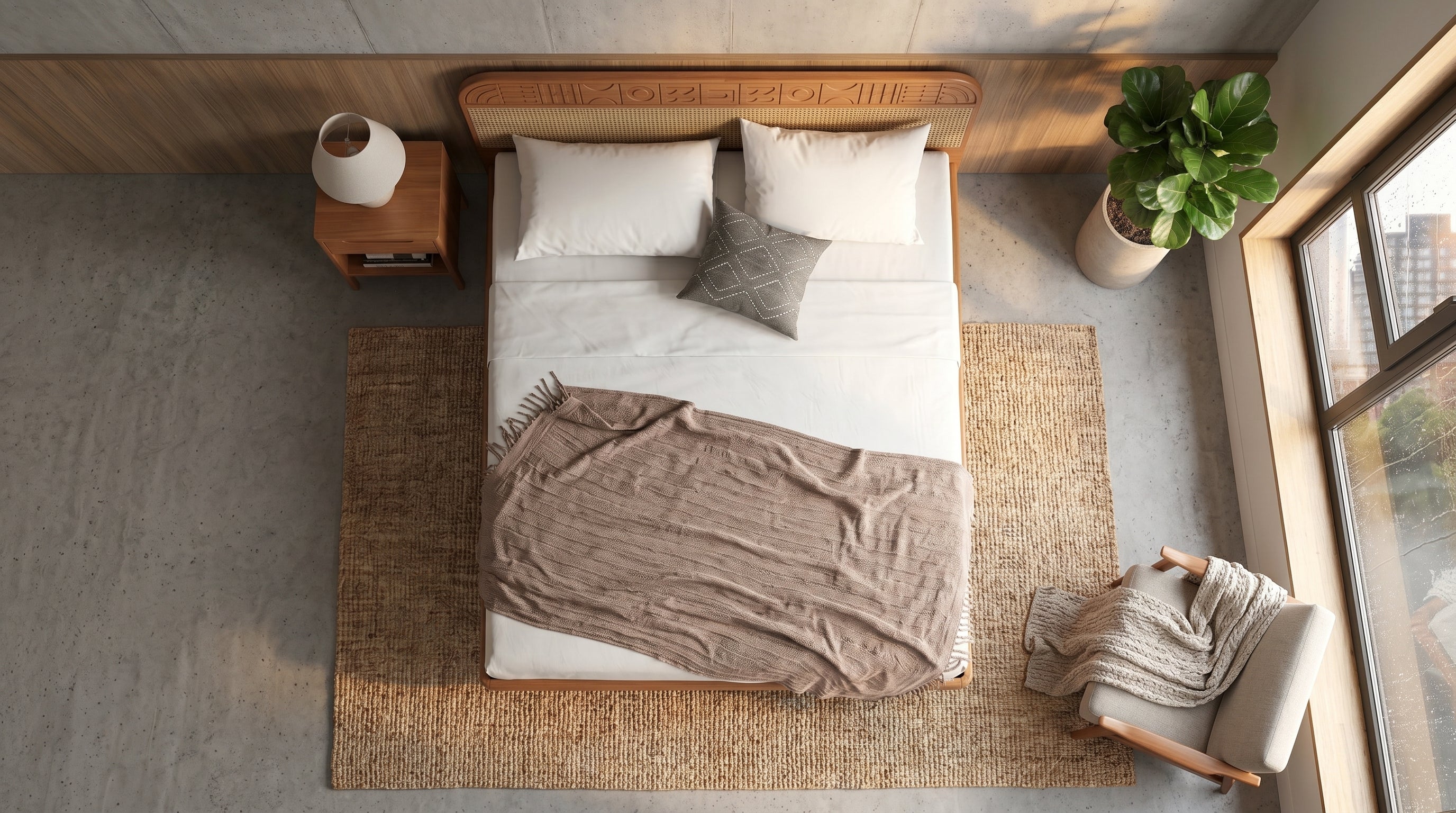 Velvet Upholstered Bed