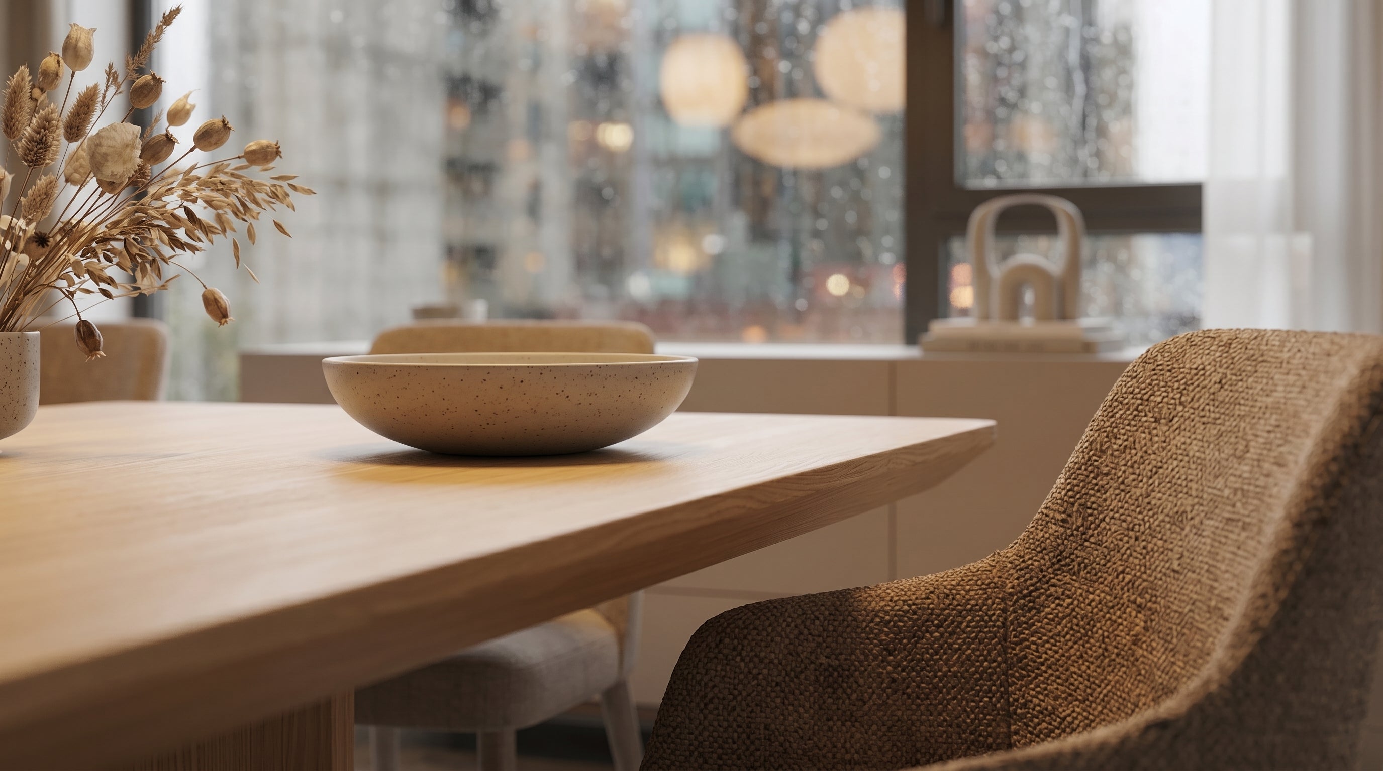 Oak Veneer Dining Table