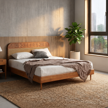 Velvet Upholstered Bed