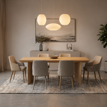 Oak Veneer Dining Table