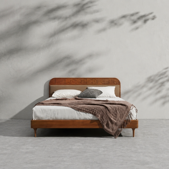 Velvet Upholstered Bed