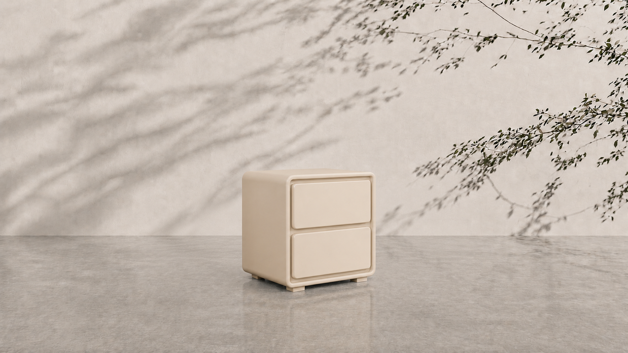 Modern 2-Drawer Nightstand