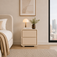Modern 2-Drawer Nightstand