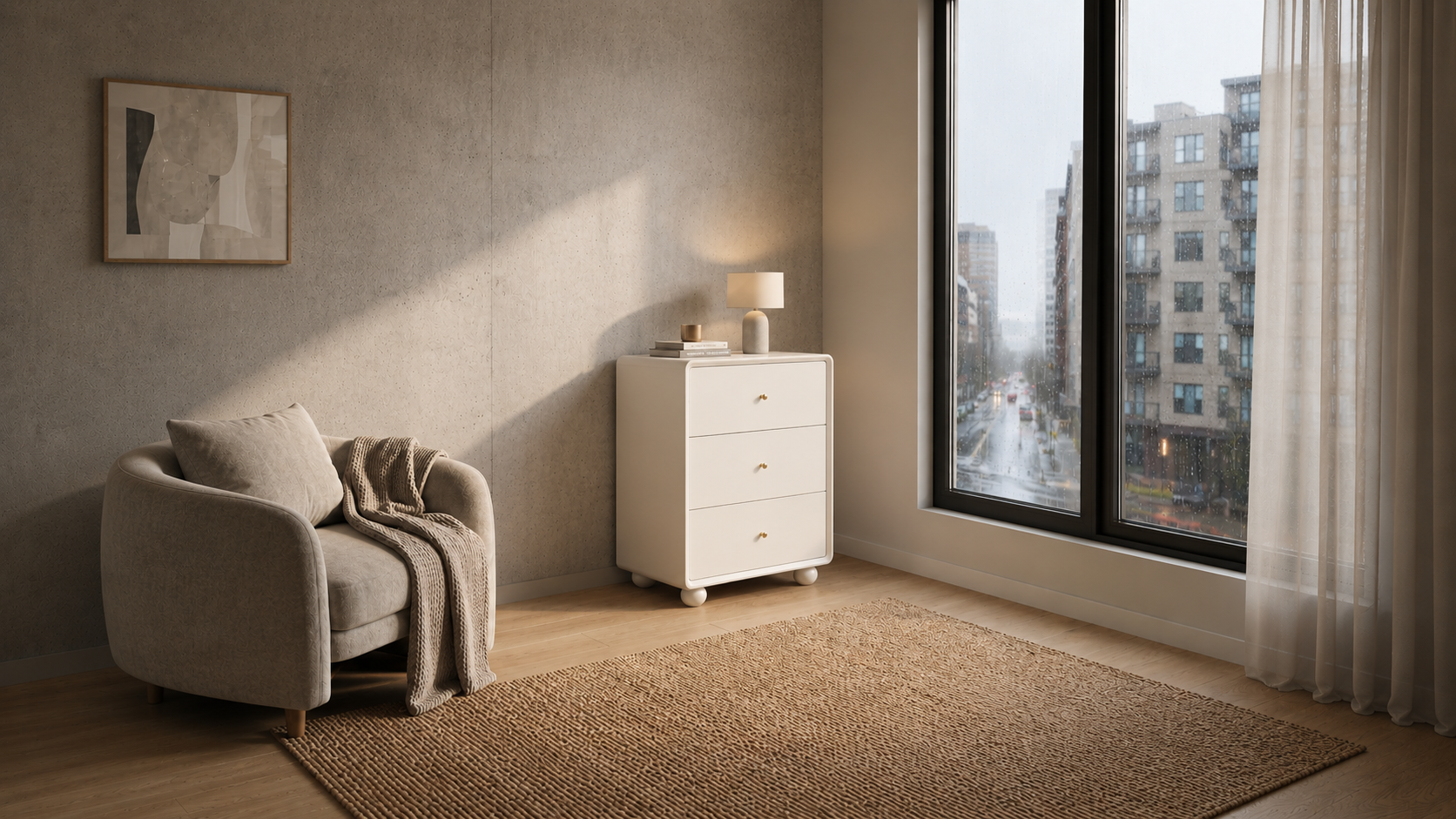 Modern Dressing Table with Mirror