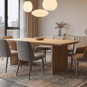Oak Veneer Dining Table