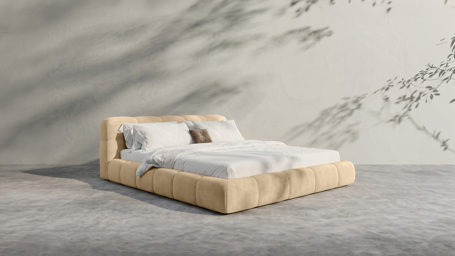 Modern White Bed