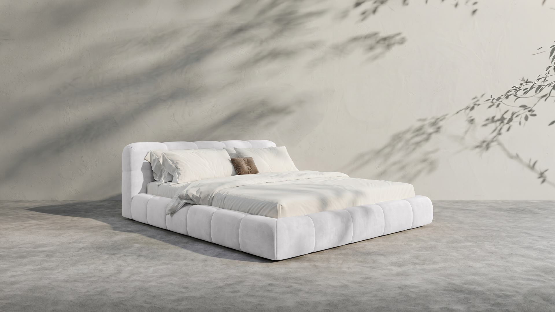 Modern White Bed