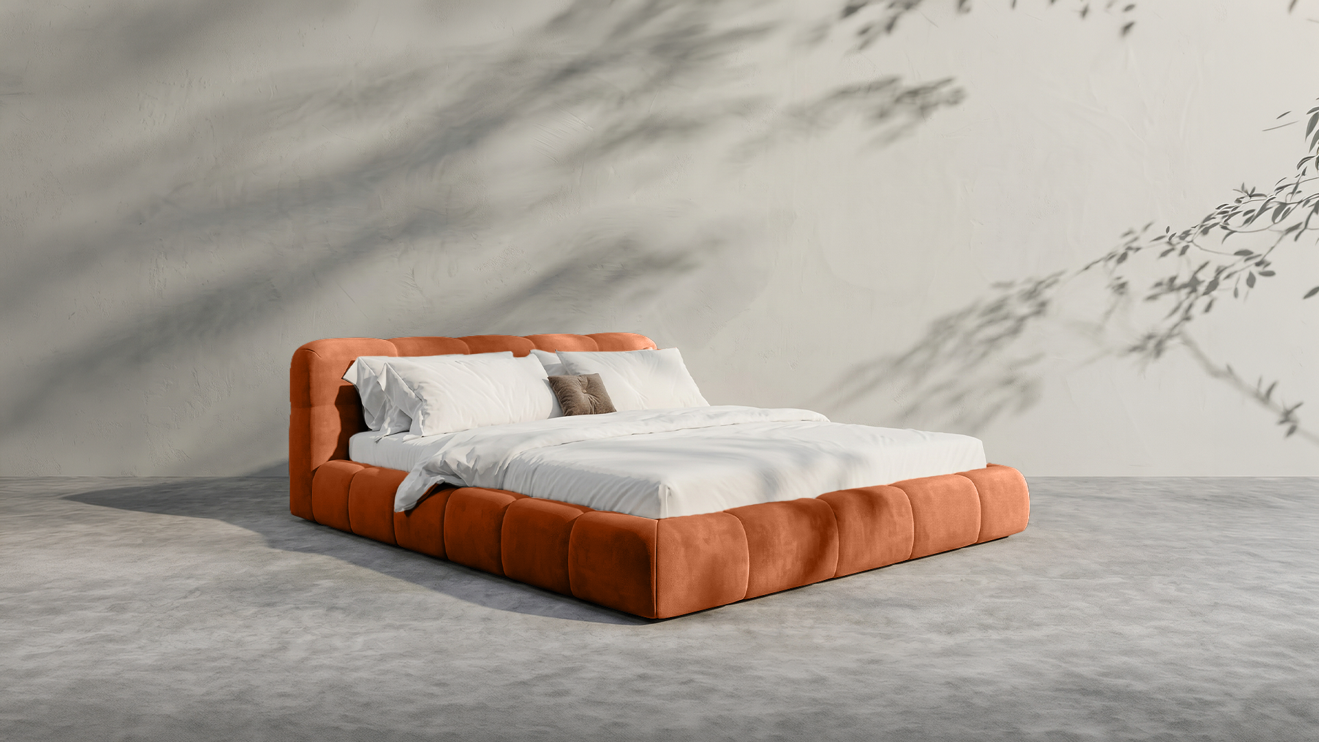 Modern White Bed