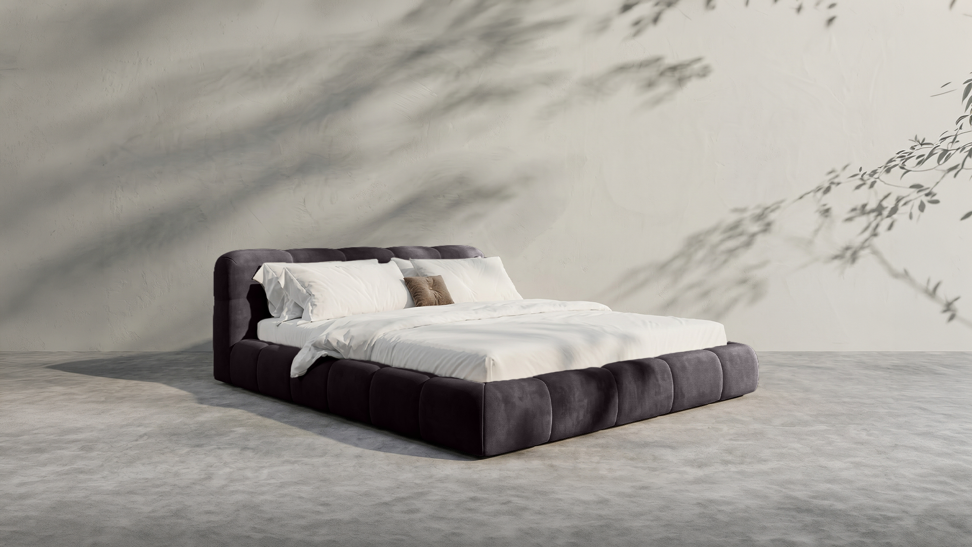 Modern White Bed