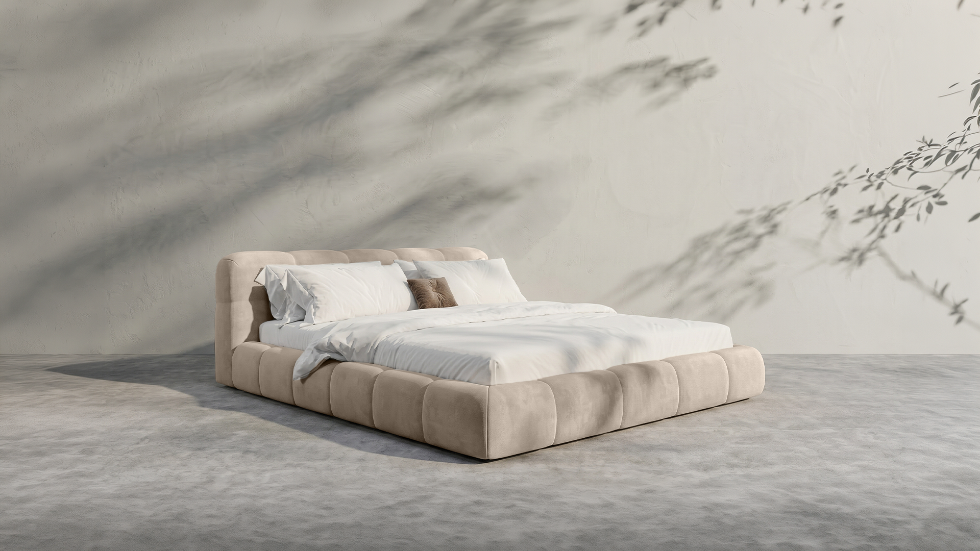Modern White Bed