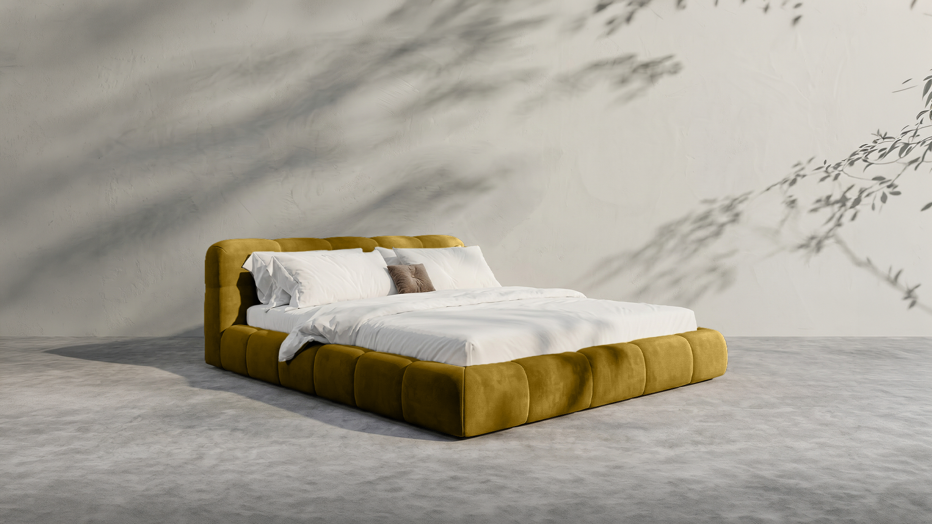 Modern White Bed