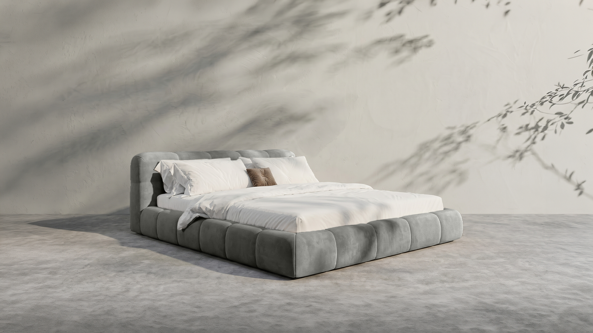 Modern White Bed