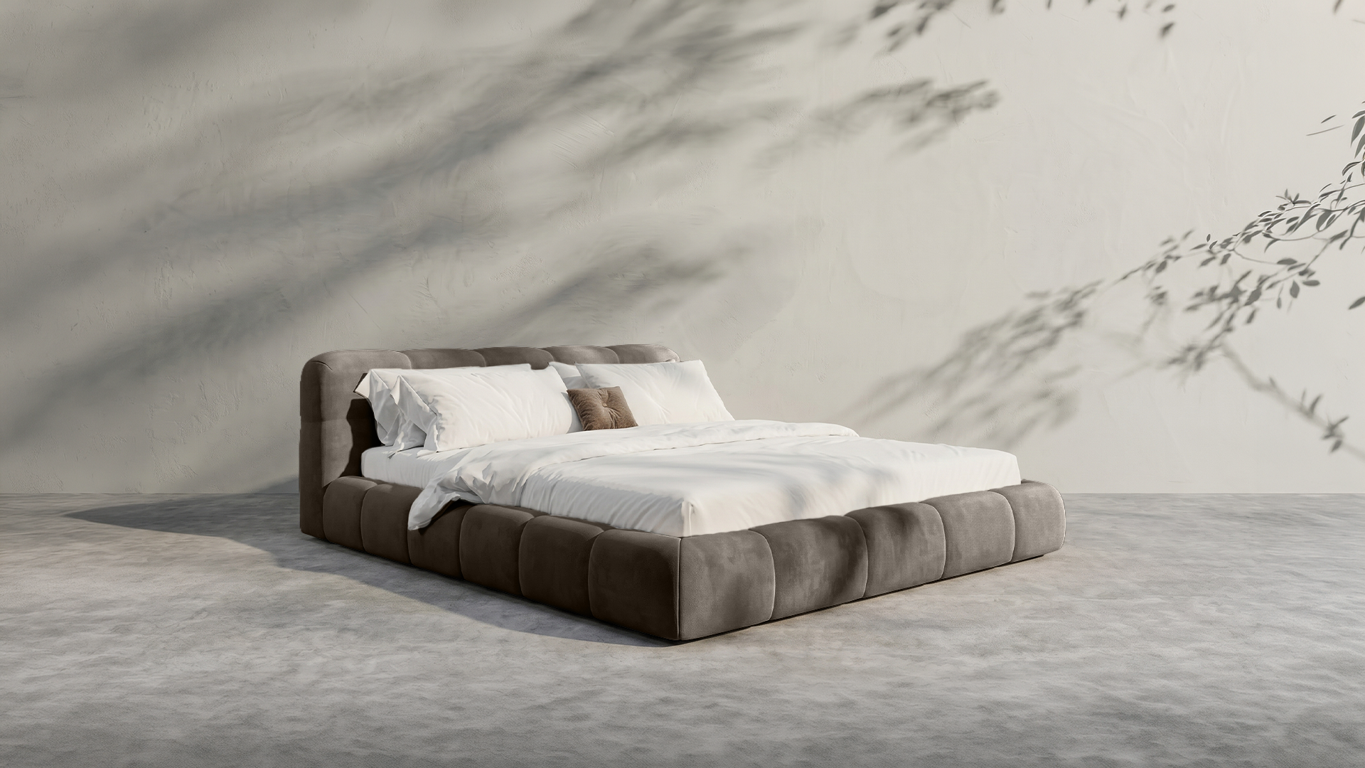 Modern White Bed