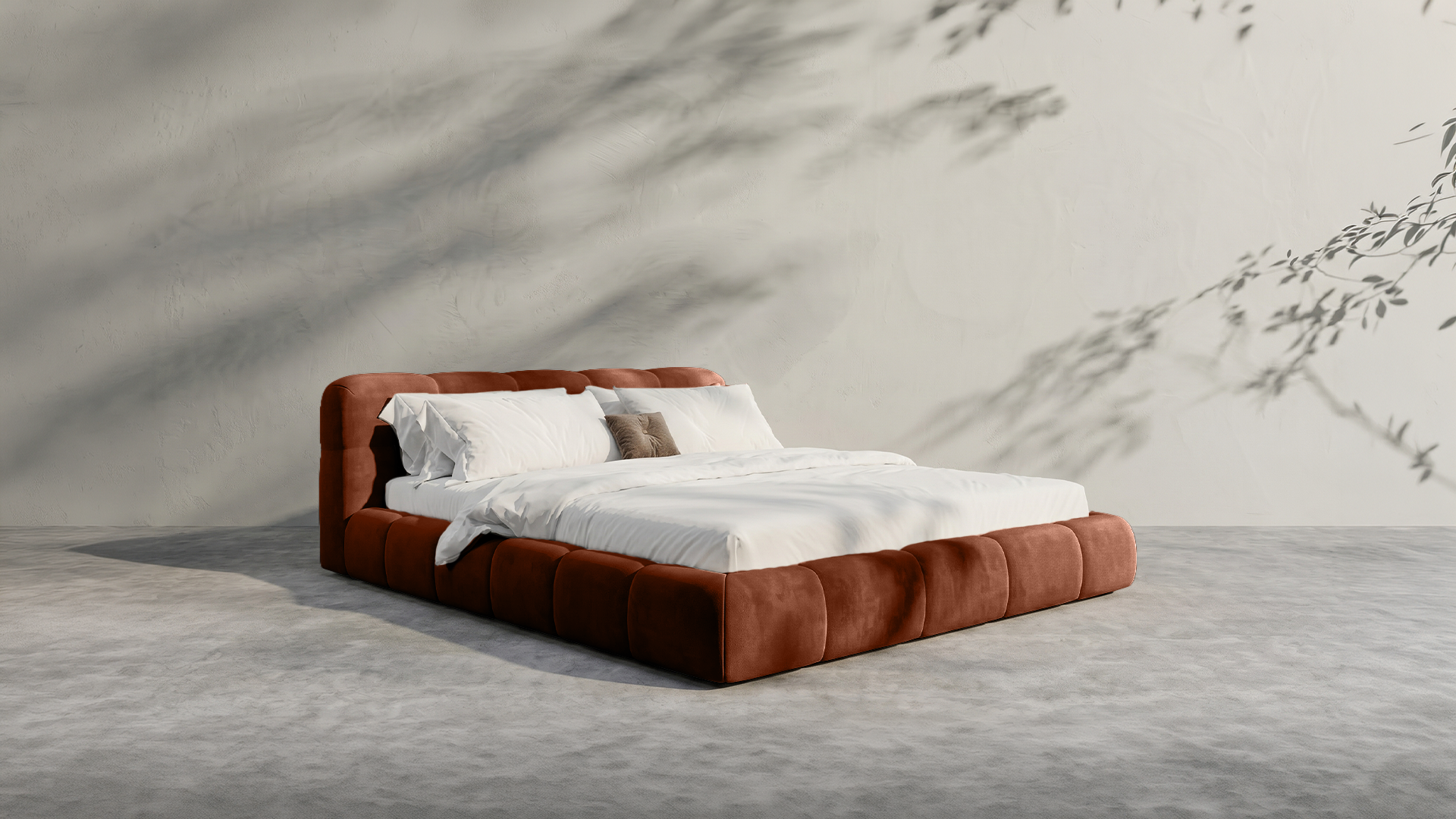 Modern White Bed