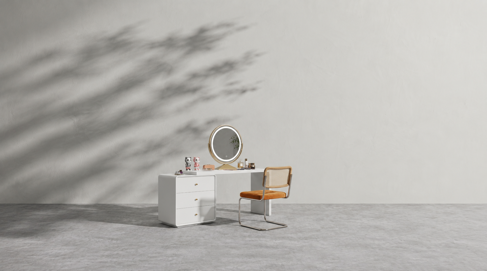 Modern Dressing Table with Mirror