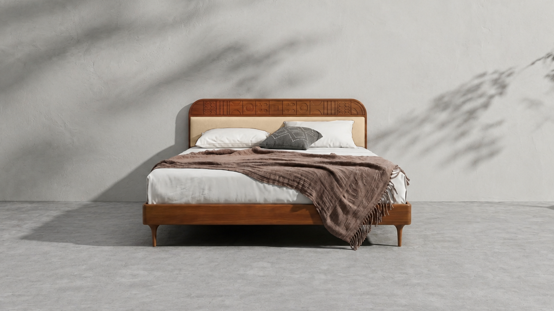 Velvet Upholstered Bed