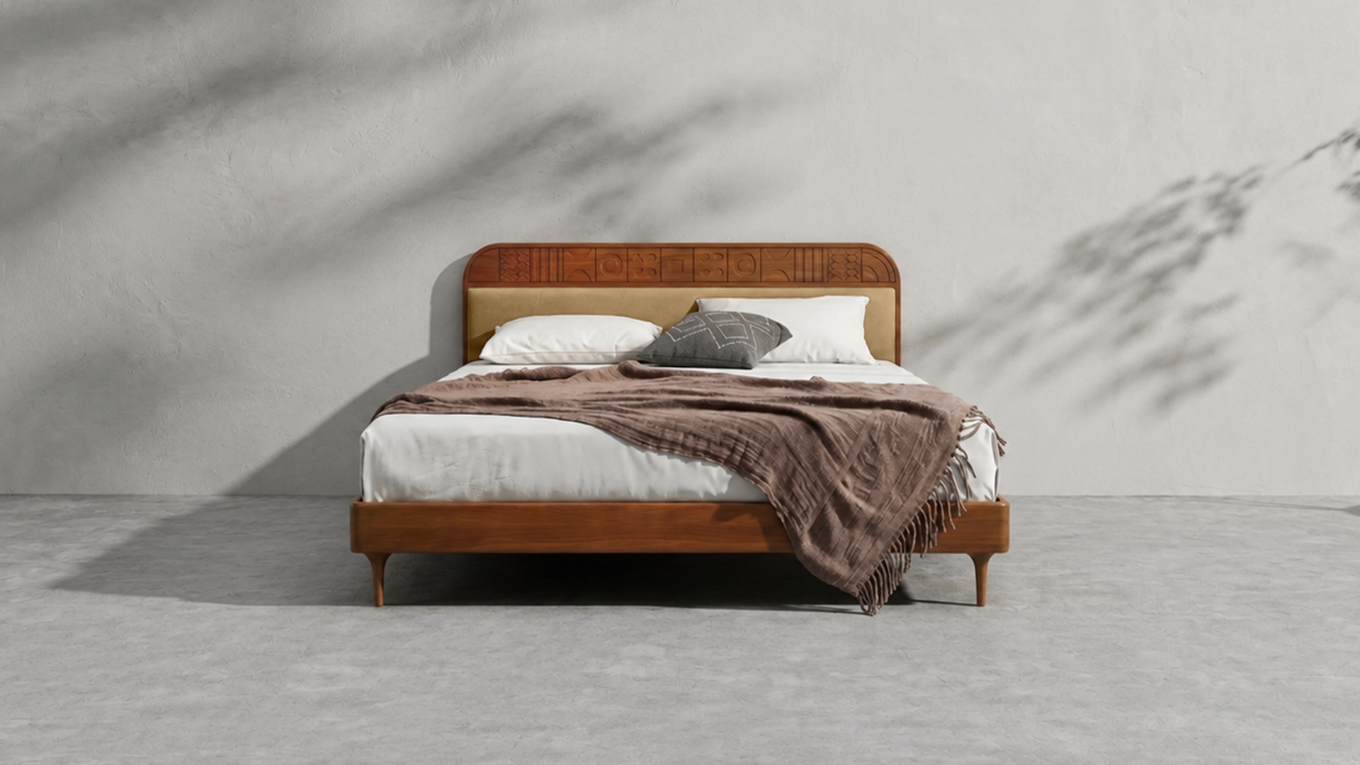 Velvet Upholstered Bed