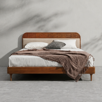 Velvet Upholstered Bed