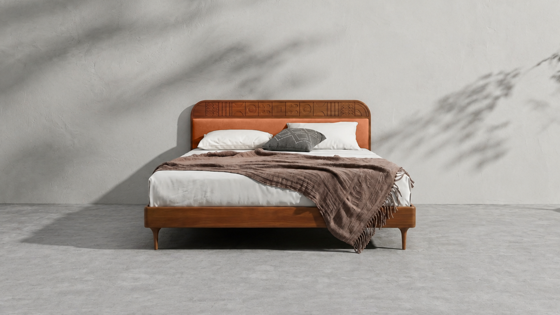 Velvet Upholstered Bed