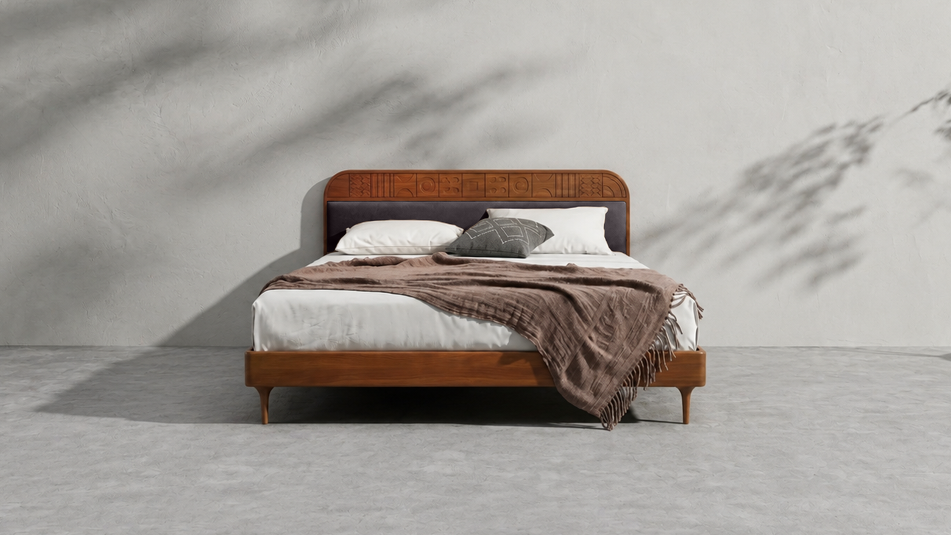 Velvet Upholstered Bed