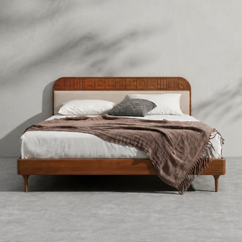 Velvet Upholstered Bed