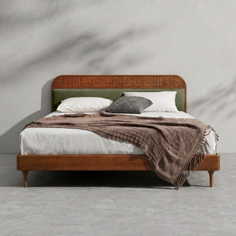 Velvet Upholstered Bed