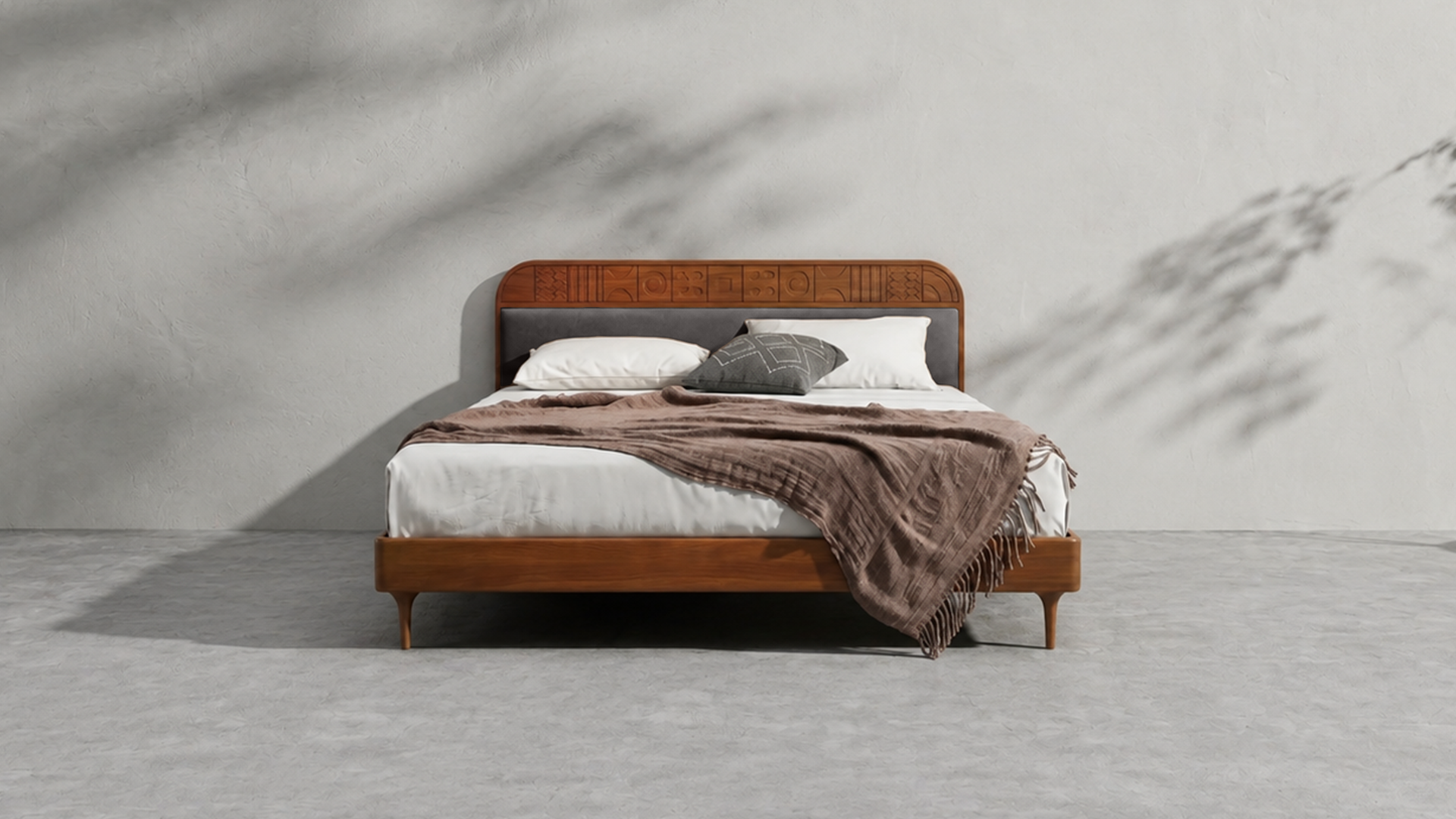 Velvet Upholstered Bed