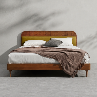 Velvet Upholstered Bed