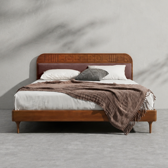Velvet Upholstered Bed