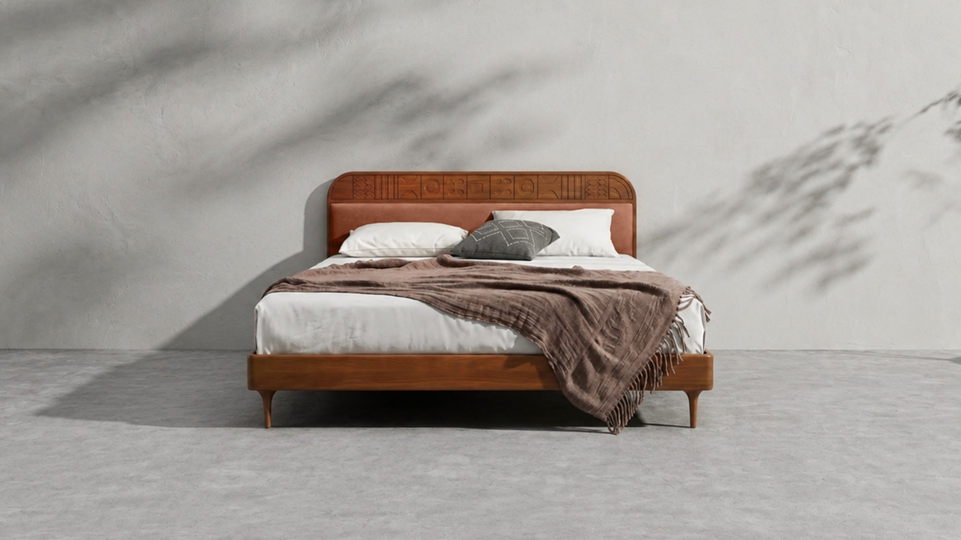 Velvet Upholstered Bed