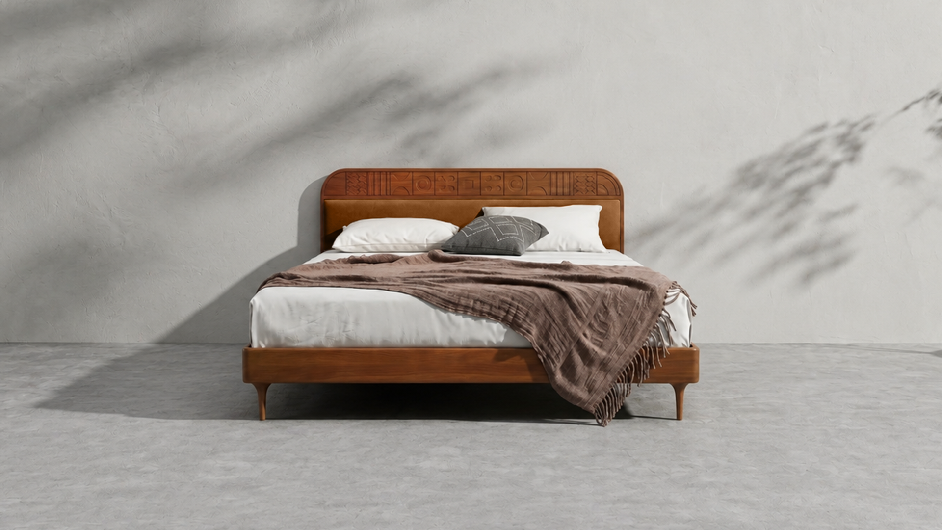 Velvet Upholstered Bed