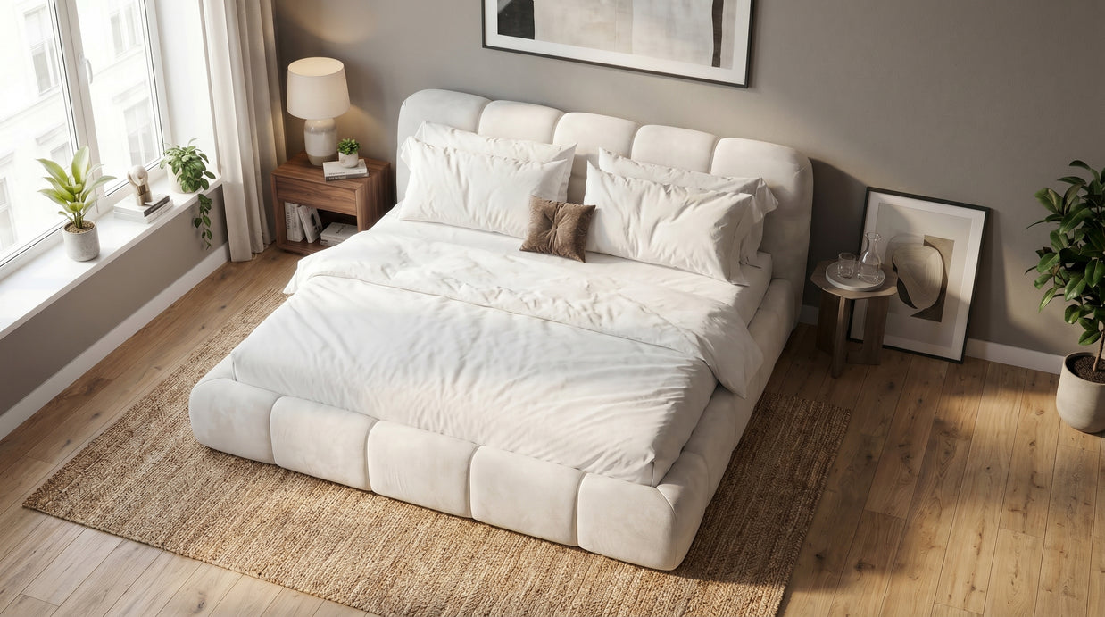 Modern White Bed
