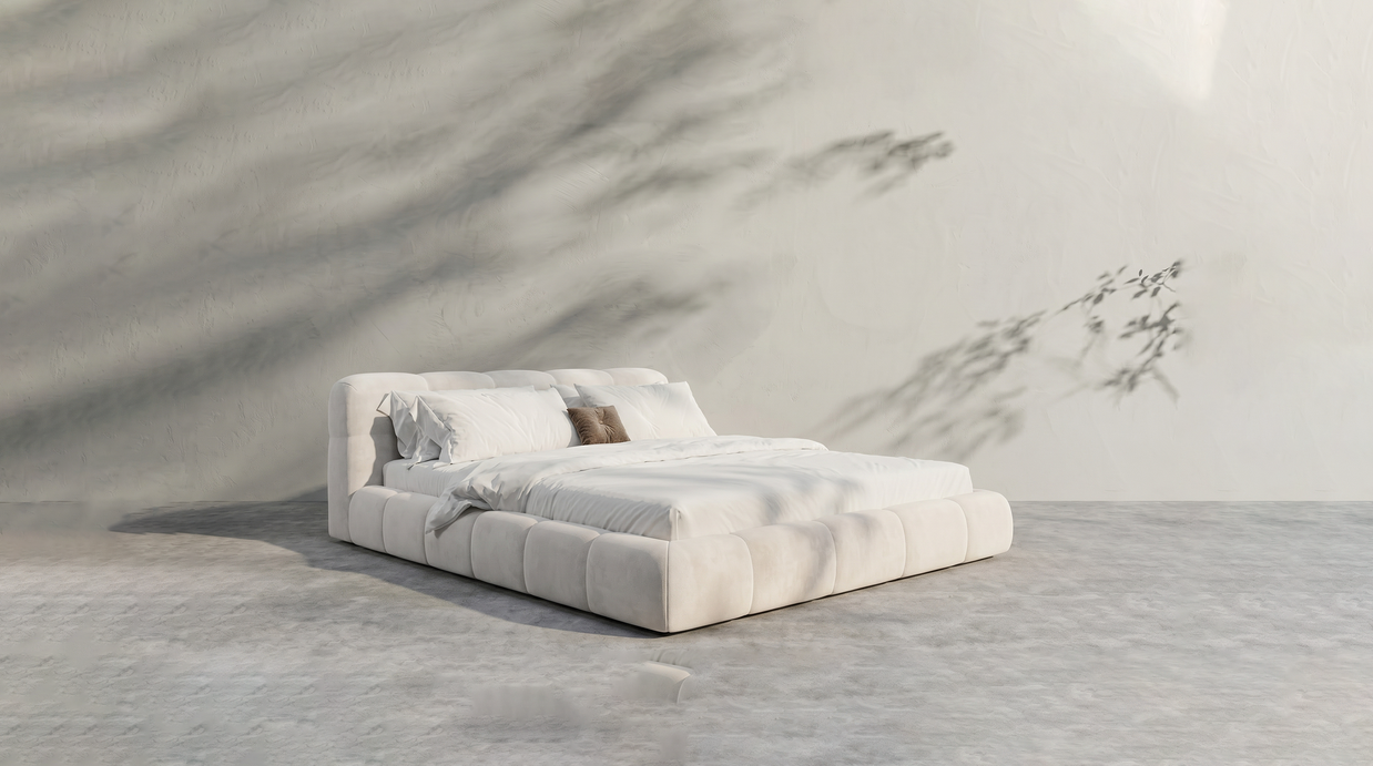 Modern White Bed
