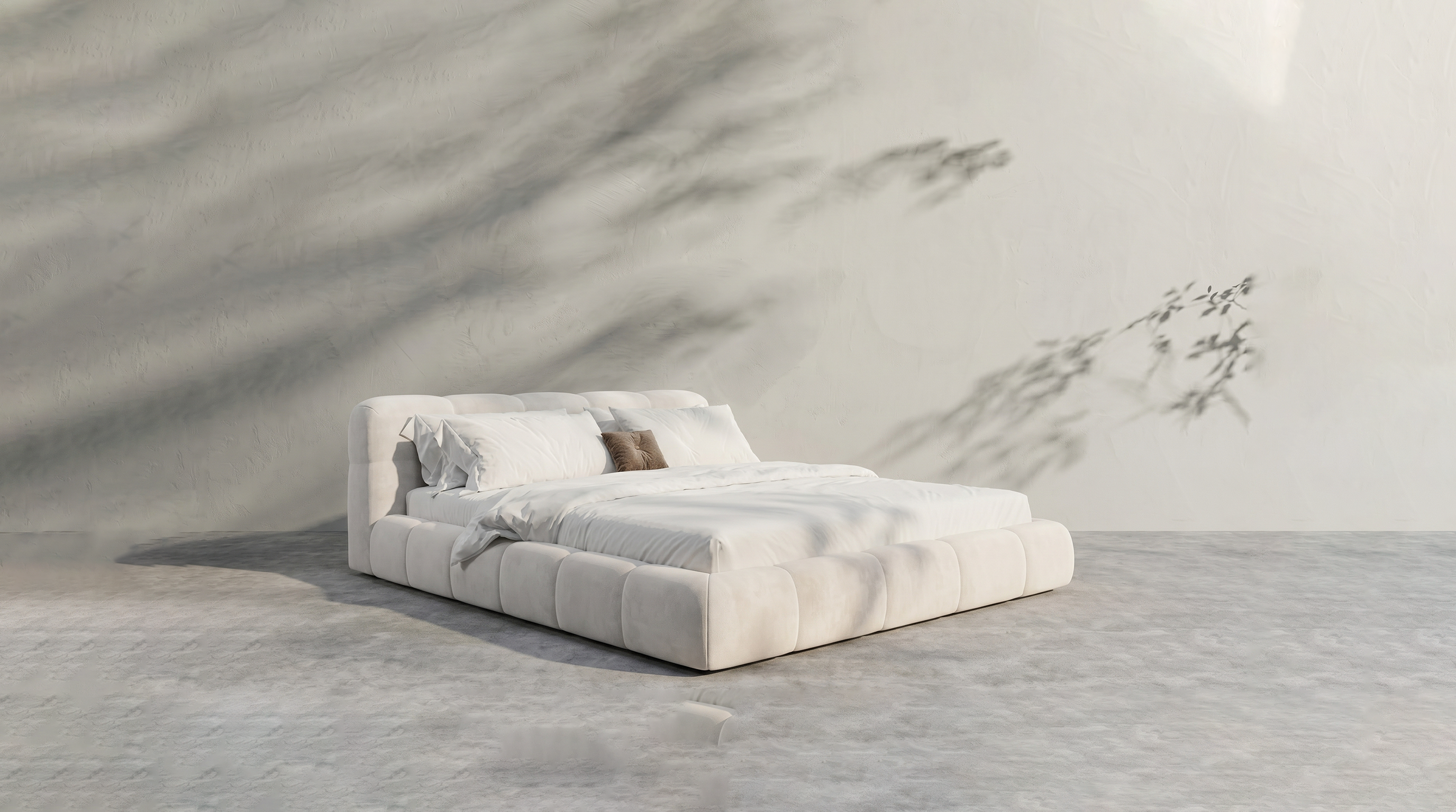 Modern White Bed