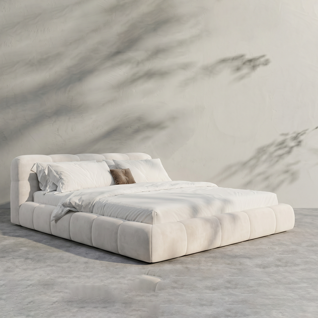 Modern White Bed